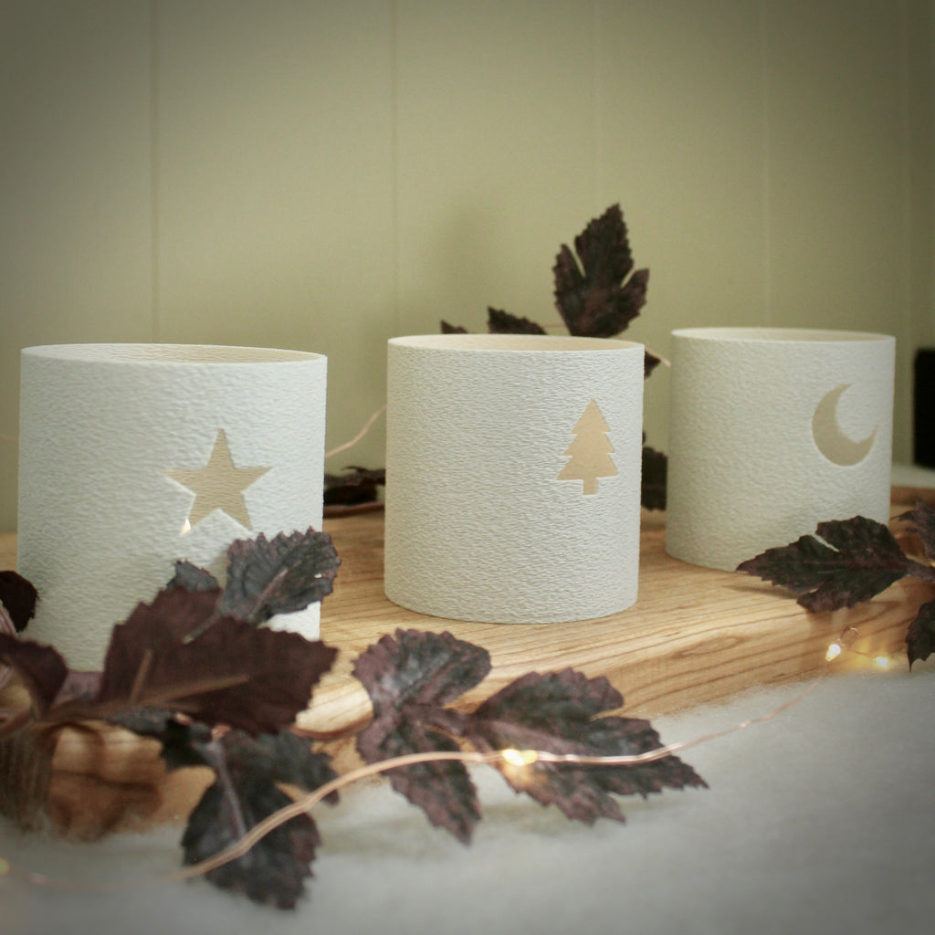 Winter Trio Tea Light Holders