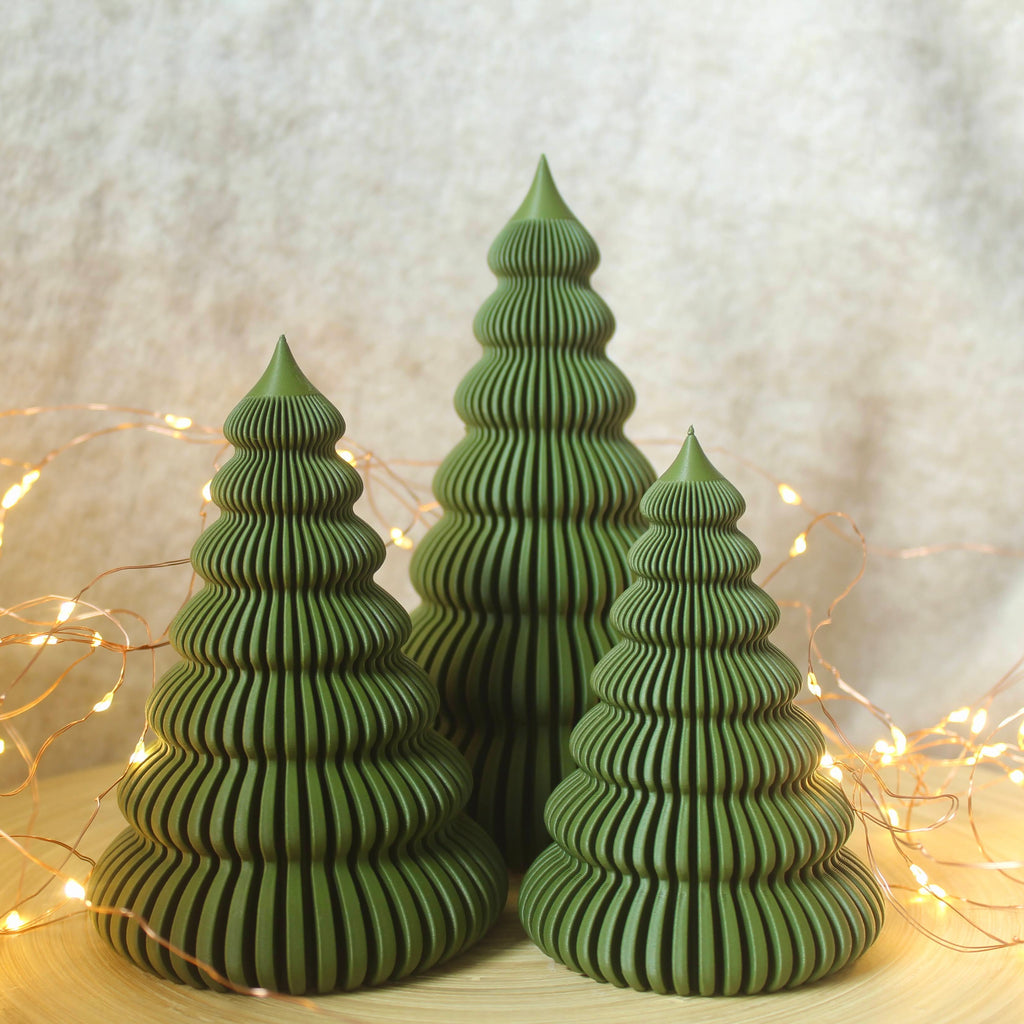 Evergreen Tree Trio