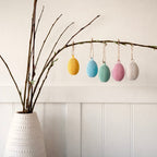 Textured Hanging Eggs (Set of 3)